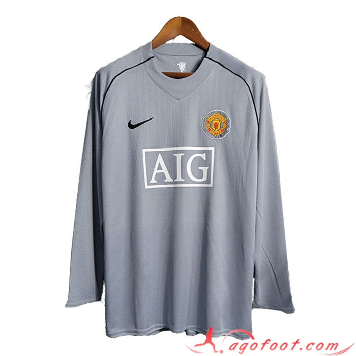 Maillot de Foot Manchester United Gardien De But Manches Longues 2007/2008