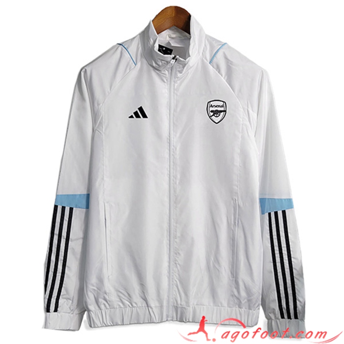 Coupe-Vent Arsenal Blanc 2023/2024