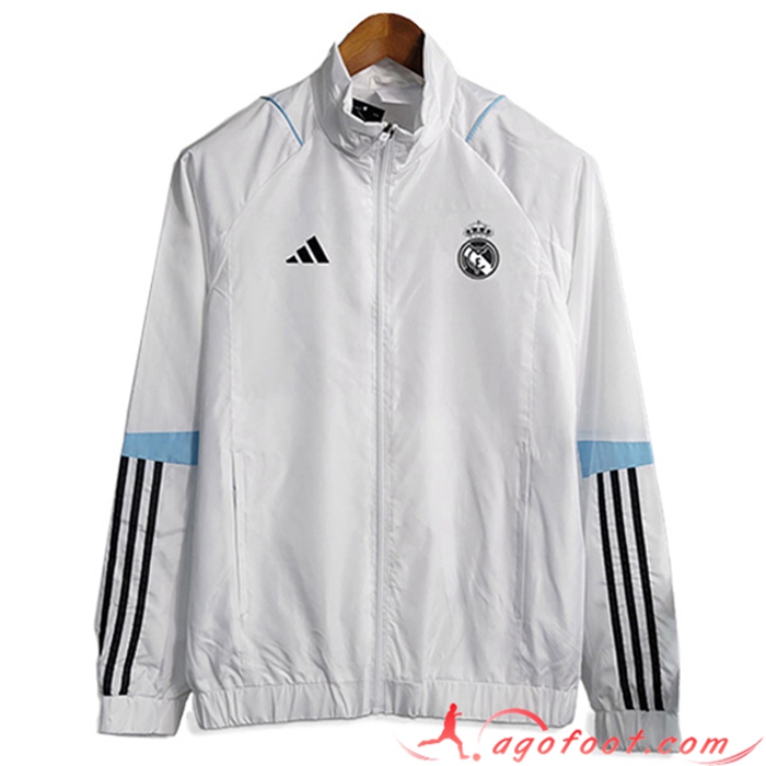 Coupe-Vent Real Madrid Blanc 2023/2024