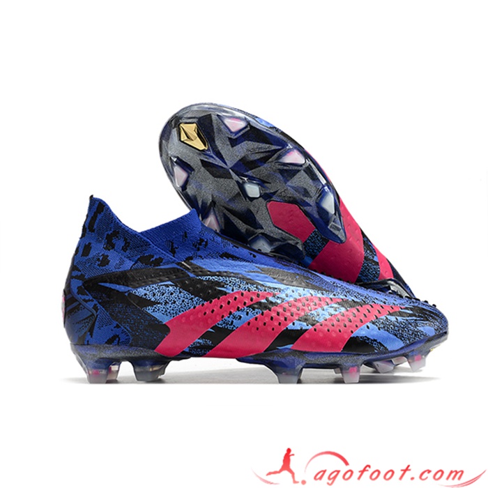Adidas Chaussures de Foot PREDATOR ACCURACY+ FG BOOTS Bleu/Rose