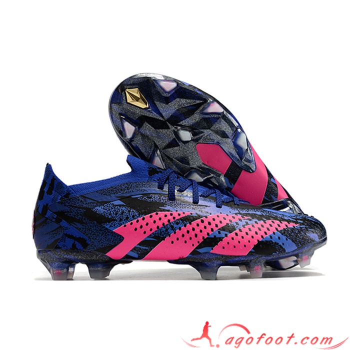 Adidas Chaussures de Foot PREDATOR ACCURACY PAUL POGBA.1 FG Bleu/Rose