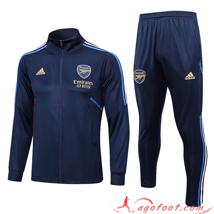 Ensemble Survetement de Foot - Veste Arsenal Bleu Marine 2023/2024