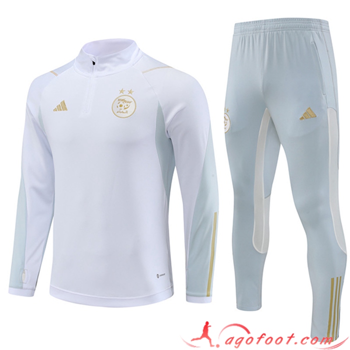 Ensemble Survetement de Foot Algeria Blanc 2023/2024