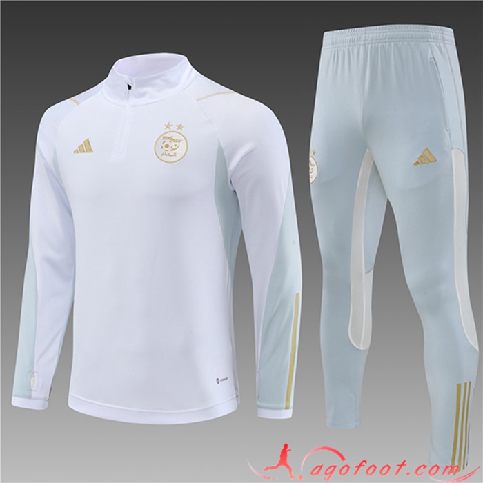 Ensemble Survetement de Foot Algeria Enfant Blanc 2023/2024