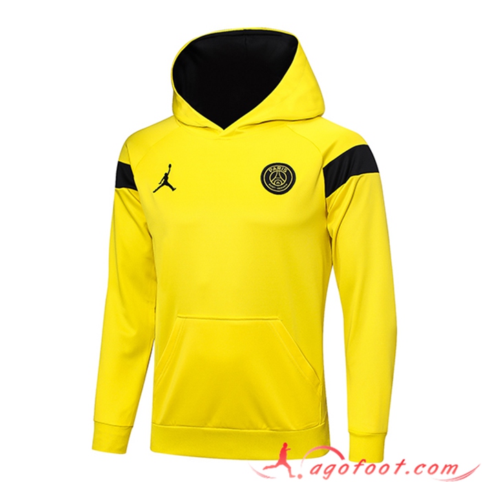 Sweatshirt Training Capuche Jordan PSG Jaune 2023/2024