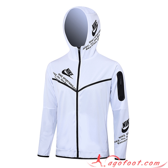 Veste A Capuche Nike Blanc 2023/2024