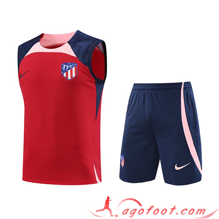 Ensemble Training Debardeur + Shorts Atletico Madrid Rouge 2023/2024
