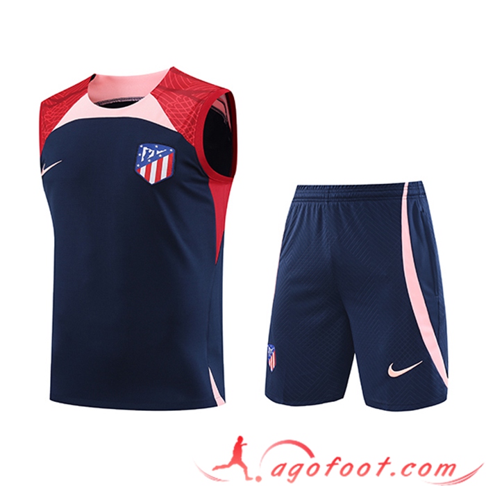 Ensemble Training Debardeur + Shorts Atletico Madrid Bleu Marine 2023/2024 -02