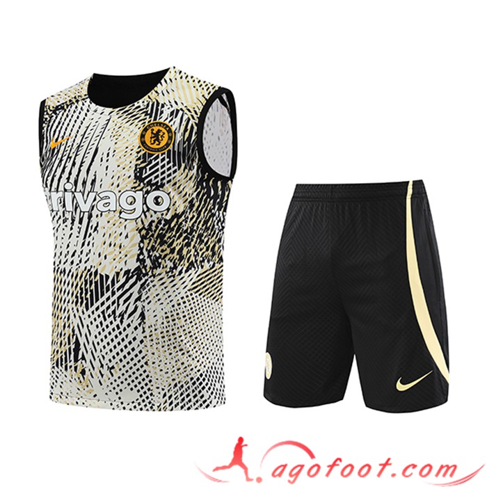 Ensemble Training Debardeur + Shorts FC Chelsea Jaune 2023/2024