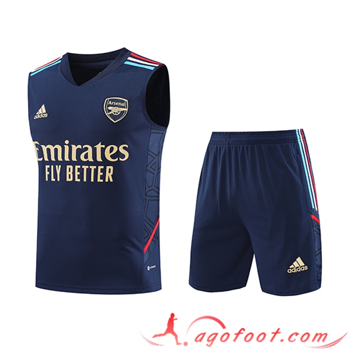 Ensemble Training Debardeur + Shorts Arsenal Bleu Marine 2023/2024