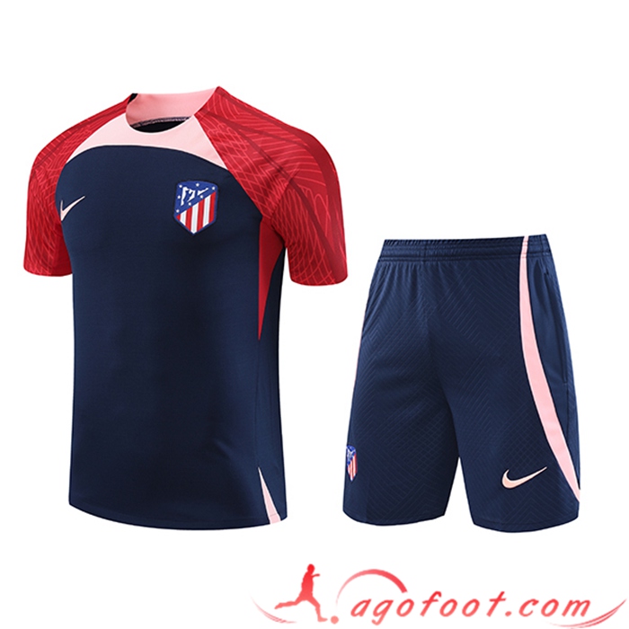 Ensemble Training T-Shirts + Shorts Atletico Madrid Bleu Marine 2023/2024 -02