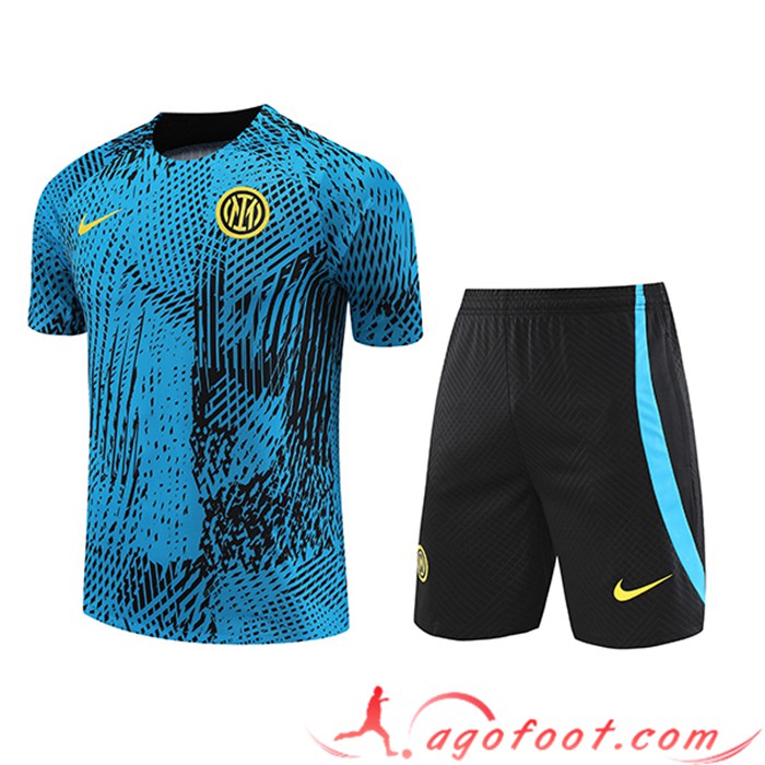 Ensemble Training T-Shirts + Shorts Inter Milan Bleu 2023/2024
