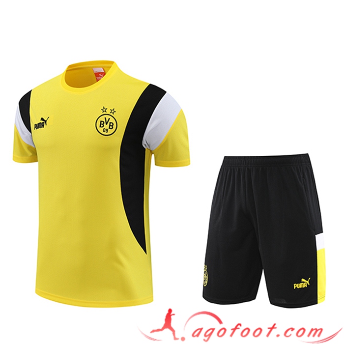Ensemble Training T-Shirts + Shorts Dortmund Jaune 2023/2024