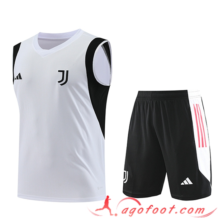 Ensemble Training Debardeur + Shorts Juventus Blanc 2023/2024 -03