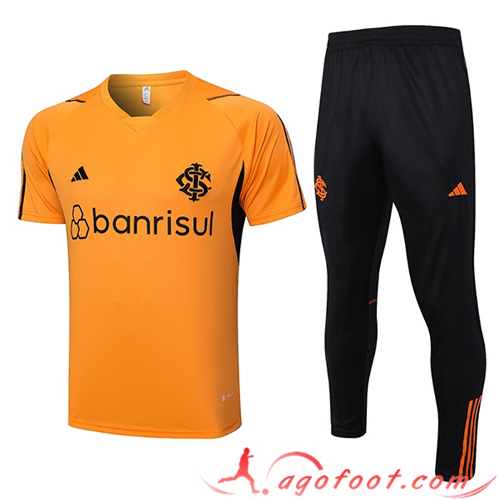 Ensemble Training T-Shirts + Pantalon Brésil Orange 2023/2024