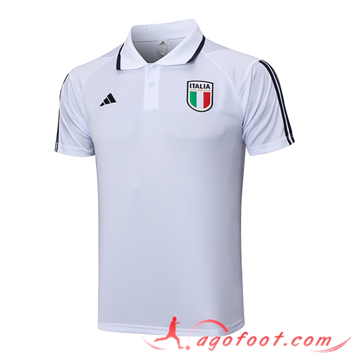 Polo Foot Italie Blanc 2023/2024 -02