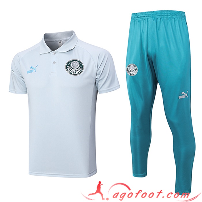 Ensemble Polo Foot Palmeiras Gris 2023/2024