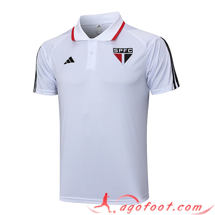 Polo Foot Sao Paulo FC Blanc 2023/2024