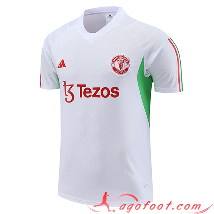 Training T-Shirts Manchester United Blanc 2023/2024