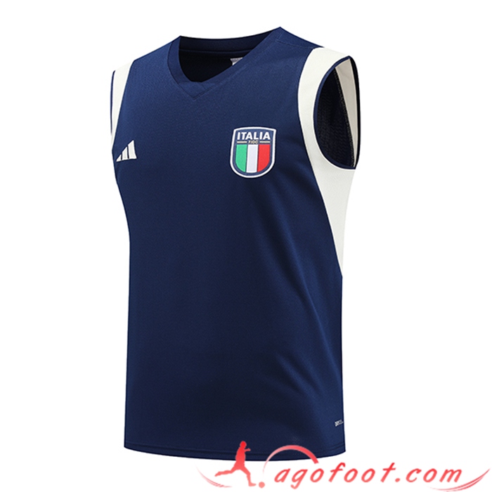 Training Debardeur Italie Bleu Marine 2023/2024