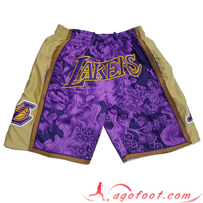 Shorts NBA Los Angeles Lakers Noir