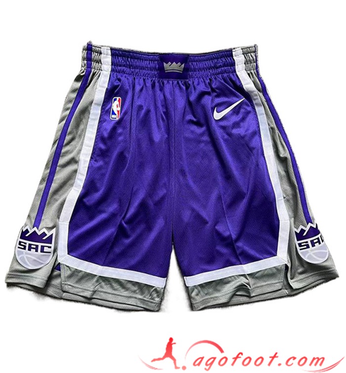 Shorts NBA Sacramento Kings Pourpre
