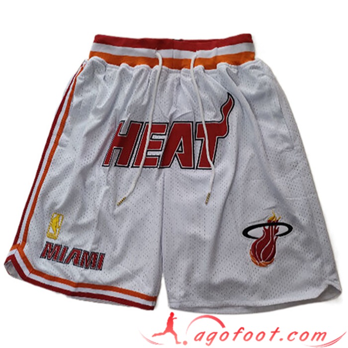 Shorts NBA Miami Heat Blanc -02