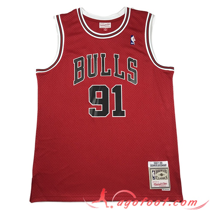 Maillot Chicago Bulls (RODMAN #91) 2023/24 Rouge