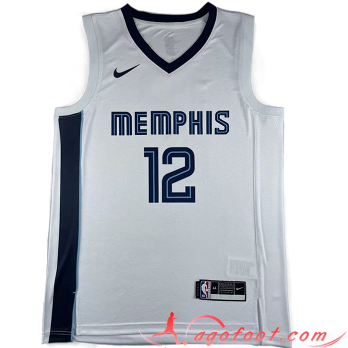 Maillot Memphis Grizzlies (MORANT #12) 2023/24 Blanc