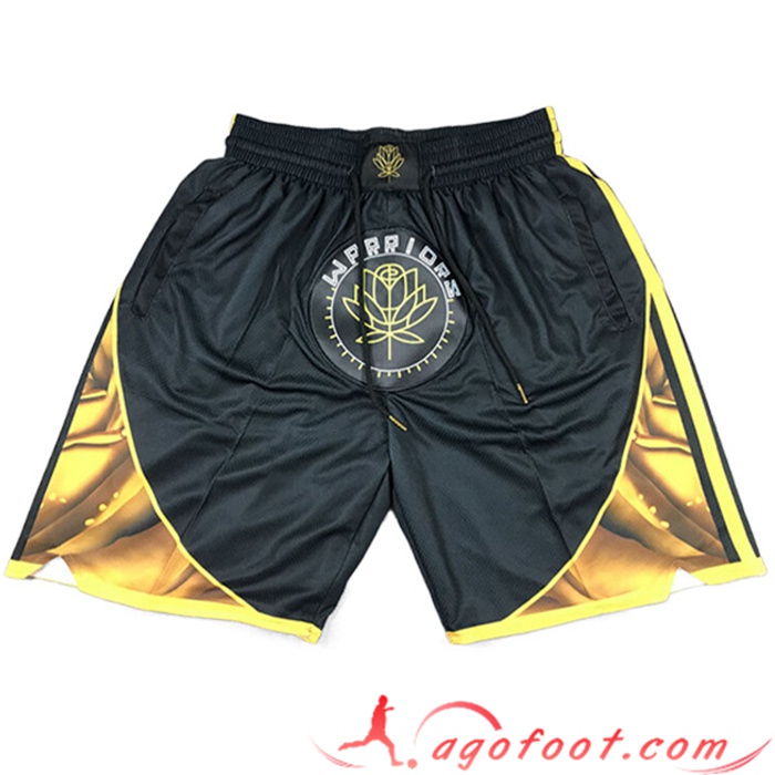 Shorts NBA Golden State Warriors Noir -02