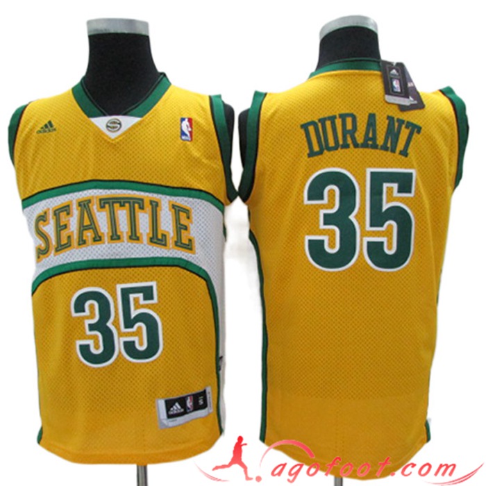 Maillot Oklahoma City Thunder (DURANT #35) 2023/24 Jaune