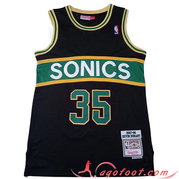 Maillot Oklahoma City Thunder (DURANT #35) 2023/24 Noir/Vert