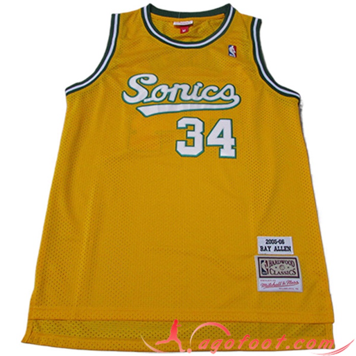 Maillot Oklahoma City Thunder (ALLEN #34) 2023/24 Jaune