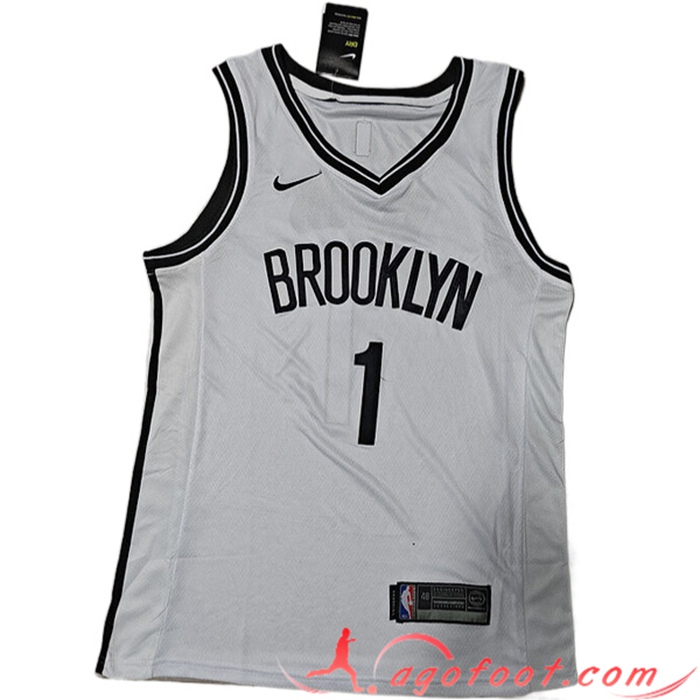 Maillot Brooklyn Nets (BRIDGES #1) 2023/24 Blanc
