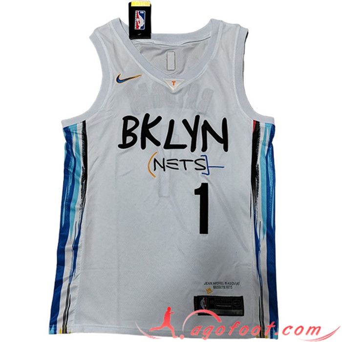 Maillot Brooklyn Nets (ROSE #1) 2023/24 Blanc