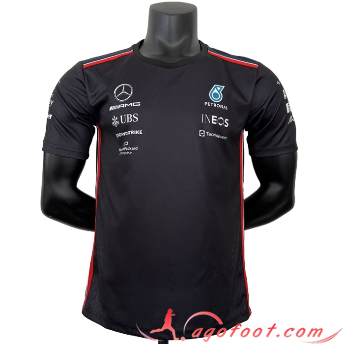 T-Shirt F1 Mercedes Benz Team Noir 2023 -02