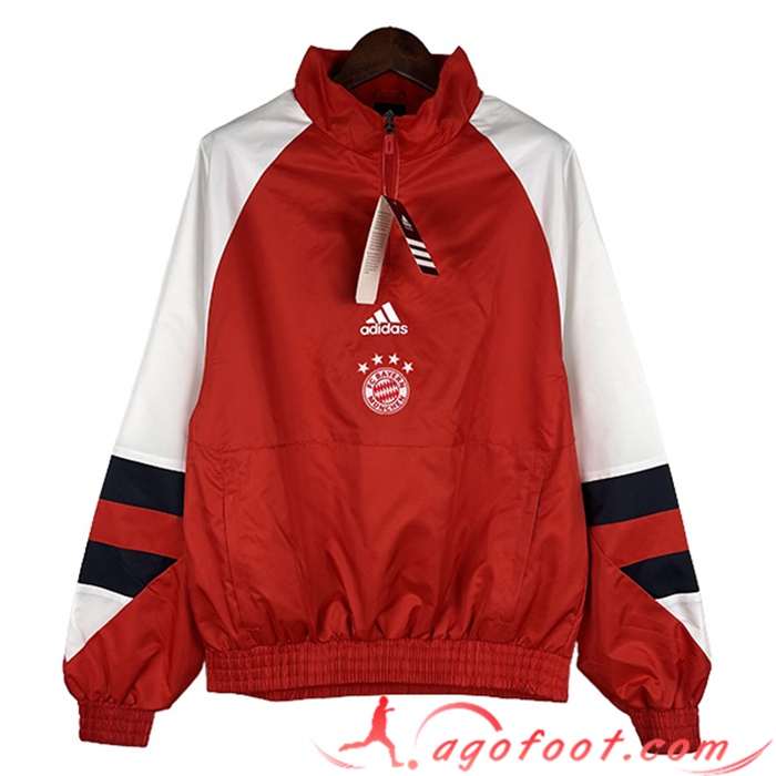 Coupe-Vent Bayern Munich Rouge 2023/2024