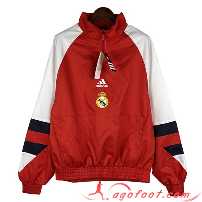 Coupe-Vent Real Madrid Rouge 2023/2024 -02