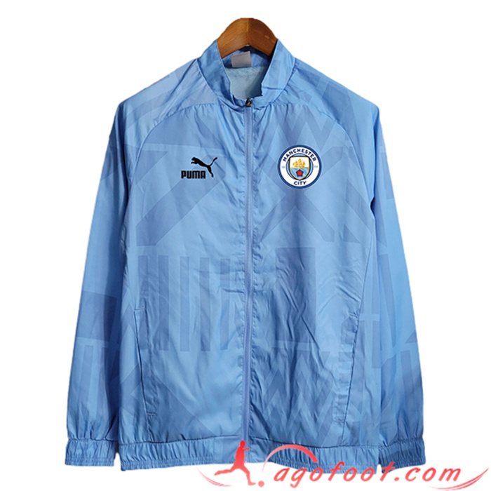 Coupe-Vent Manchester City Bleu Clair 2023/2024