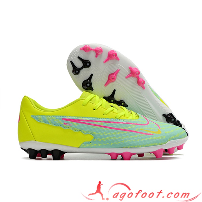 Nike Chaussures de Foot Phantom GX Academy AG Vert/Jaune