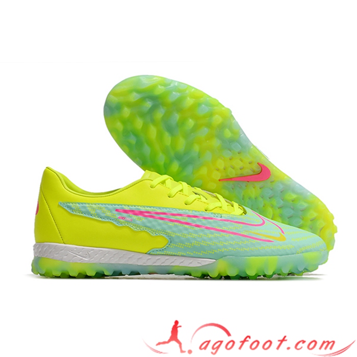 Nike Chaussures de Foot Phantom GX Academy TF Vert/Jaune