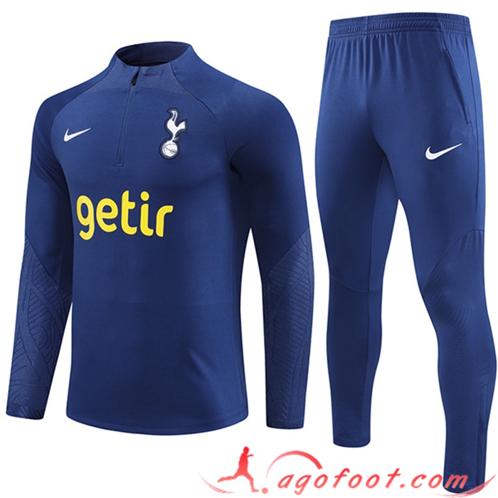 Ensemble Survetement de Foot Tottenham Hotspur Bleu Marine 2023/2024