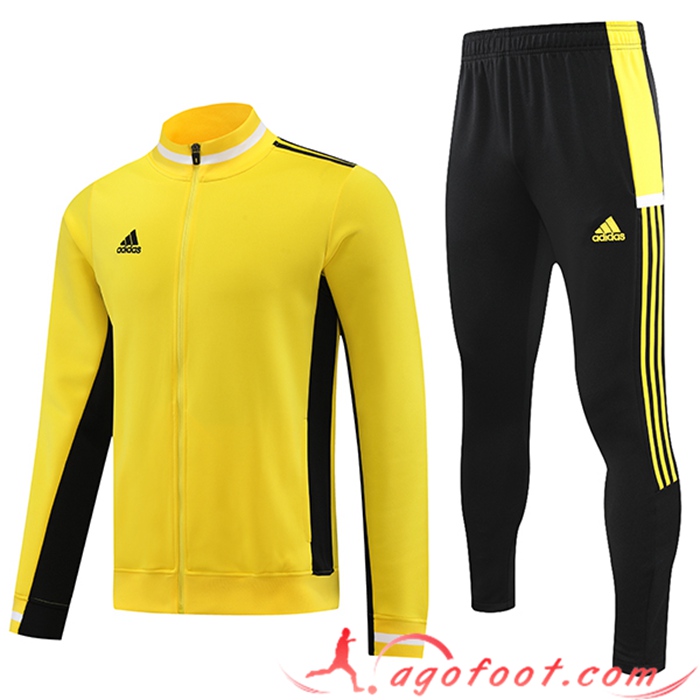 Ensemble Survetement de Foot - Veste Adidas Jaune 2023/2024