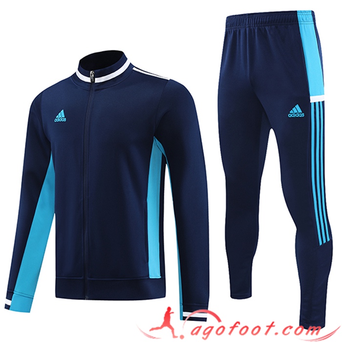 Ensemble Survetement de Foot - Veste Adidas Bleu Marine 2023/2024 -02