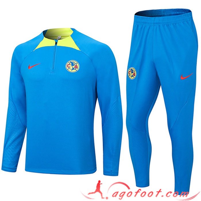 Ensemble Survetement de Foot Club America Bleu 2023/2024
