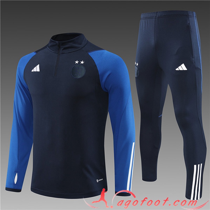 Ensemble Survetement de Foot Algeria Enfant Bleu Marine 2023/2024