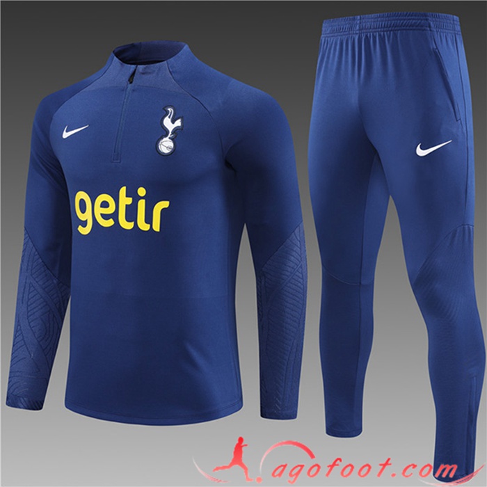 Ensemble Survetement de Foot Tottenham Hotspur Enfant Bleu Marine 2023/2024