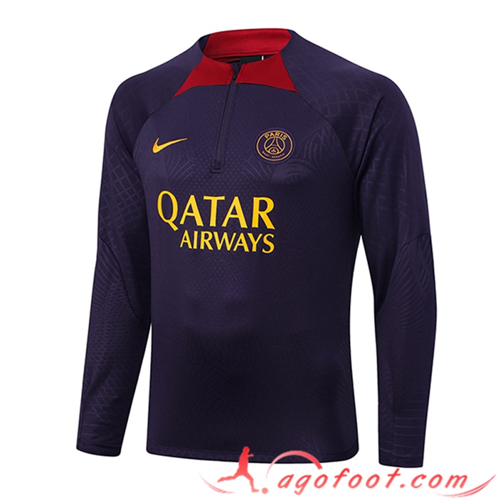 Sweatshirt Training PSG Pourpre 2023/2024