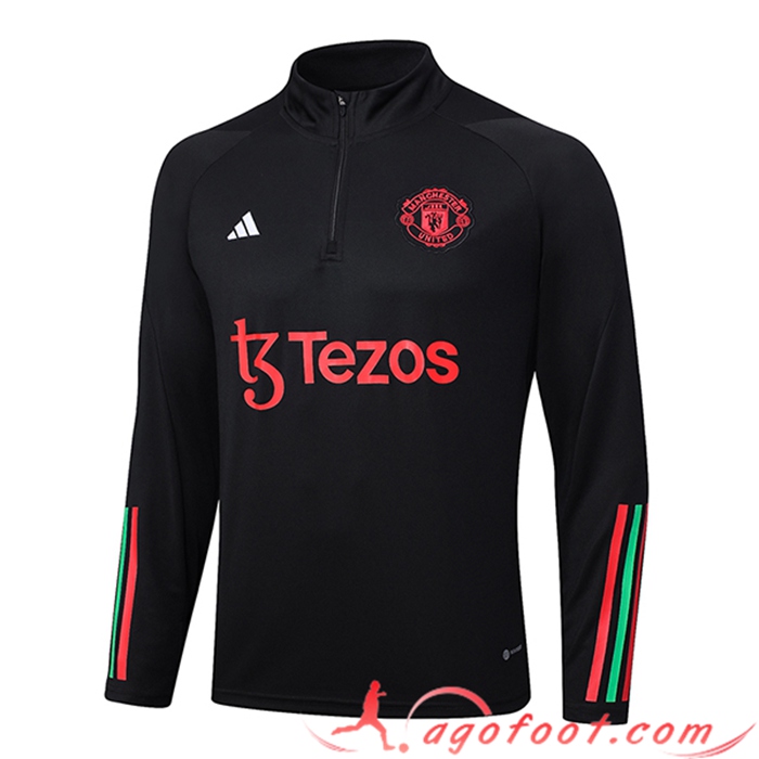 Sweatshirt Training Manchester United Noir 2023/2024