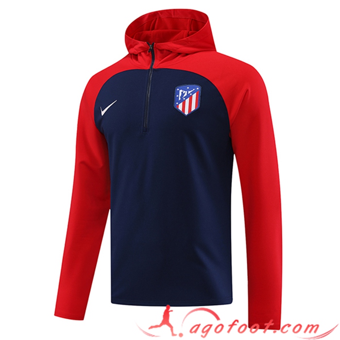 Sweatshirt Training Capuche Atletico Madrid Bleu Marine 2023/2024